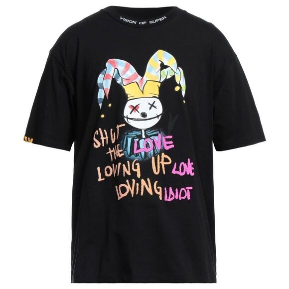 Vision Of Super Men’s Crew Neck Clown Jersey Short Sleeve T-shirt S - Picture 1 of 13